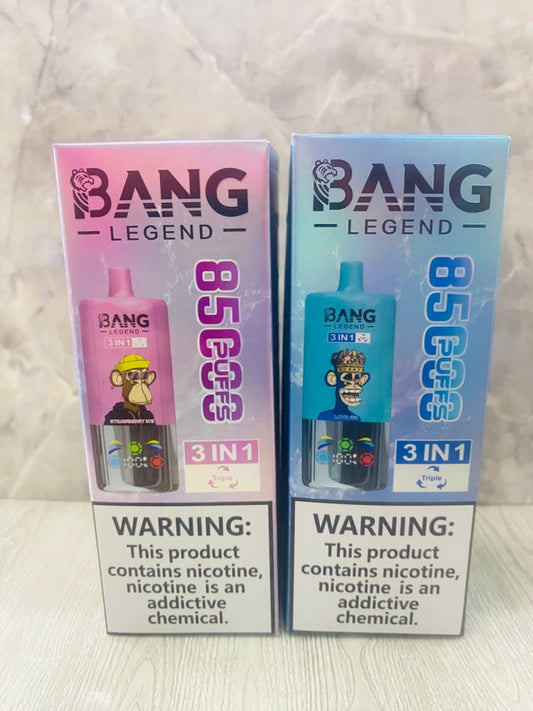 CIGARRO ELECTRONICO DESECHABLE BANG LEGEND DE 85,000 PUFF