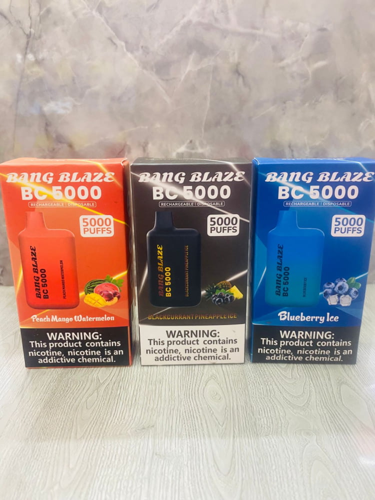 CIGARRO ELECTRONICO DESECHABLE BANG BLAZE DE 5,000 PUFF