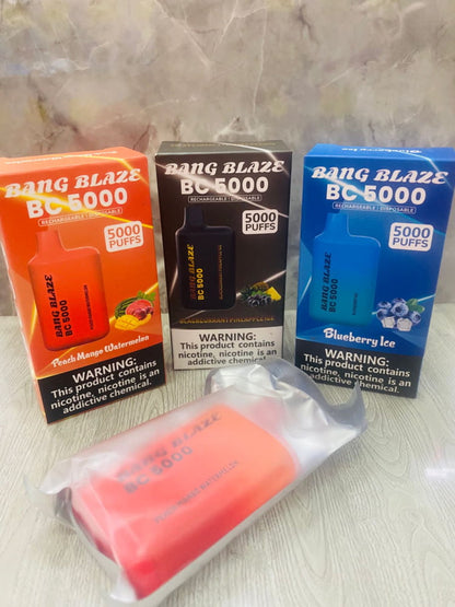 CIGARRO ELECTRONICO DESECHABLE BANG BLAZE DE 5,000 PUFF