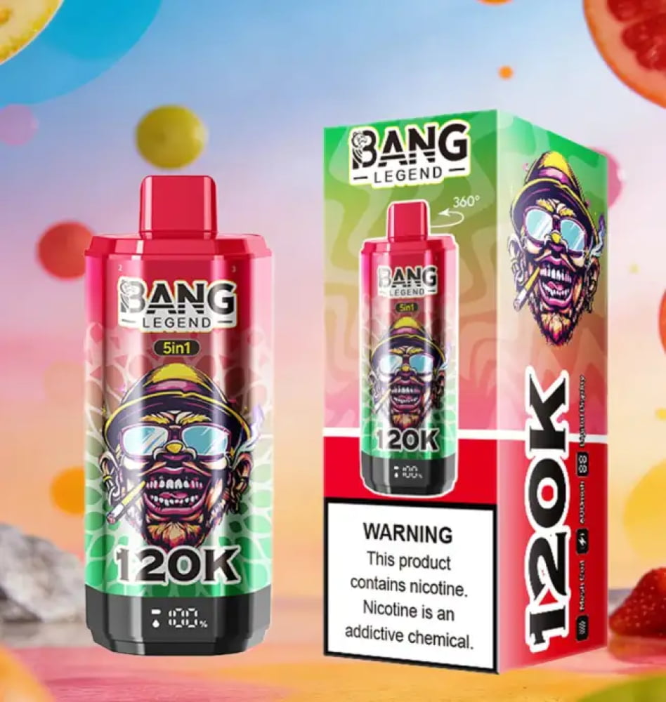 CIGARRO ELECTRONICO DESECHABLE BANG LEGEND DE 120,000 PUFF