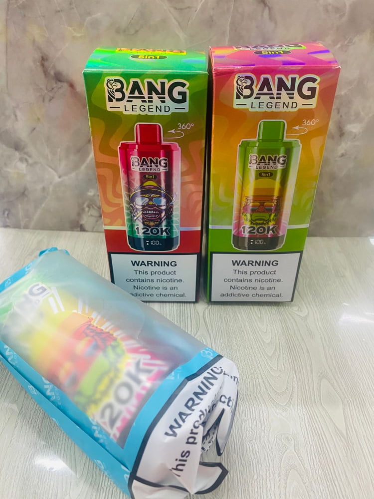 CIGARRO ELECTRONICO DESECHABLE BANG LEGEND DE 120,000 PUFF