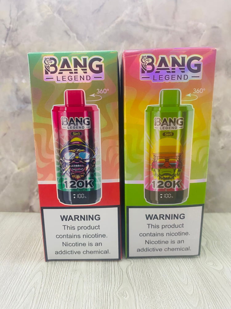 CIGARRO ELECTRONICO DESECHABLE BANG LEGEND DE 120,000 PUFF