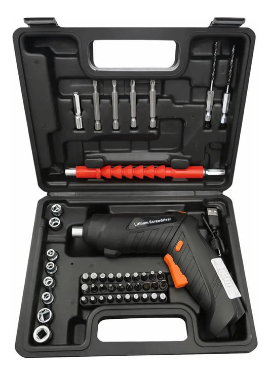 KIT DE MINI ATORNILLADOR RECARGABLE INALAMBRICO DE 3.6V