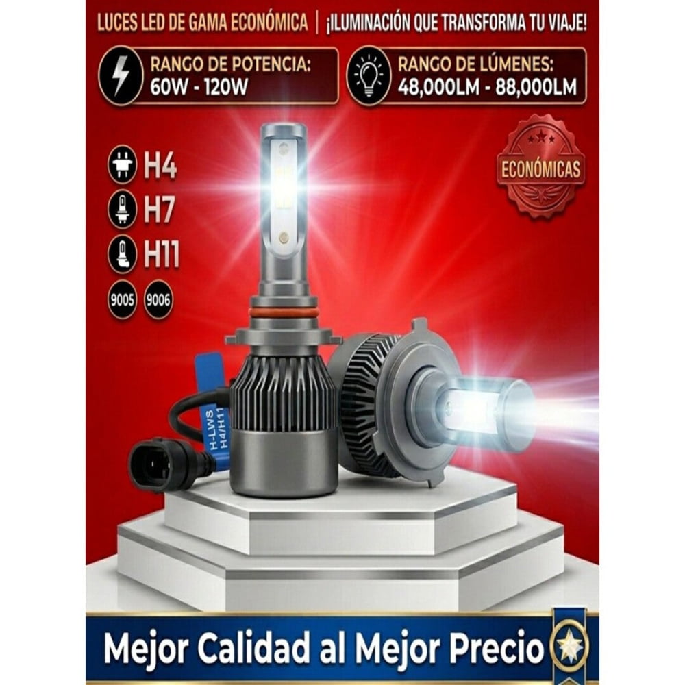 LUCES LED PARA VEHICULO DE GAMA ECONOMICA