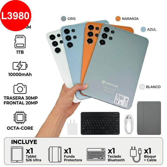 TABLET DE TRABAJO DE 10.1 PULGADAS FULL EXTRAS (16GB/1TB) - Gris