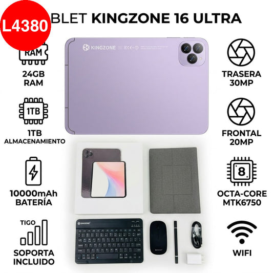 TABLET DE TRABAJO DE 10.1 PULGADAS FULL EXTRAS (24GB/1TB) - Morado