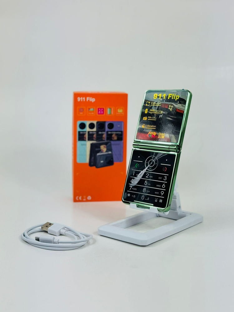 TELEFONO PLEGABLE FLIP 911 (ECONOMICO Y SENCILLO PARA ADULTOS MAYORES)