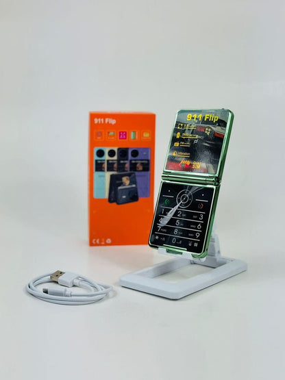 TELEFONO PLEGABLE FLIP 911 (ECONOMICO Y SENCILLO PARA ADULTOS MAYORES)